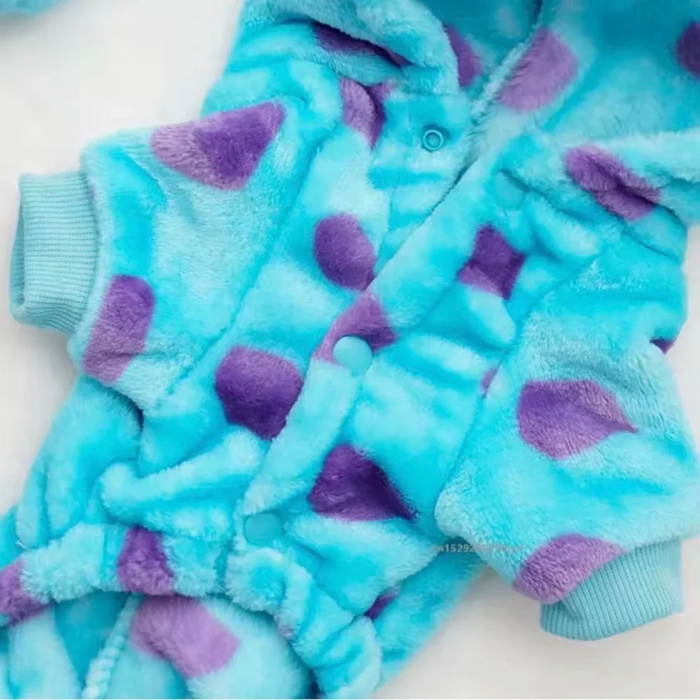 Disney Inspired Monsters inc Sully Sulley Dog Cat Costume Dinosaur Hooded Coot